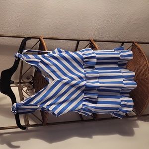 “Nwot*CATO Sleeveless Tiered-Ruffle Blouse